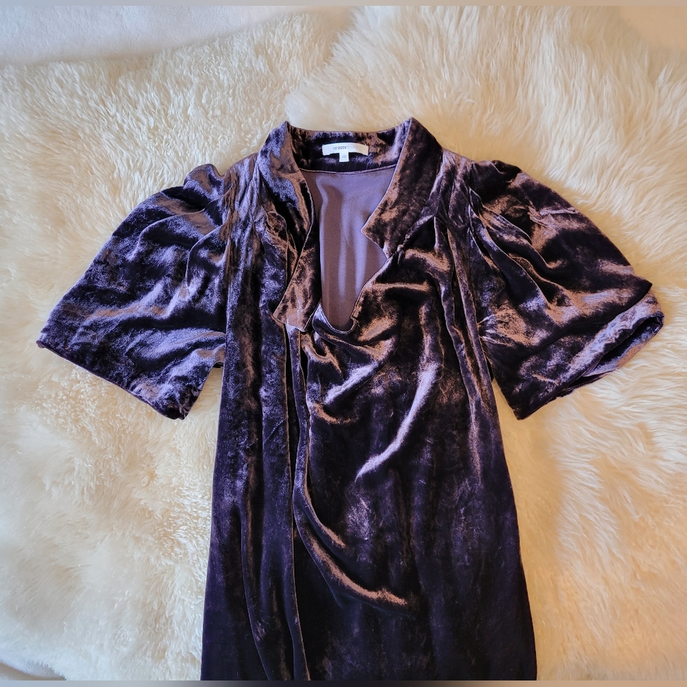 Vanessa Bruno silk crushed velvet dress